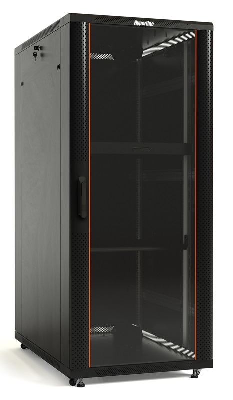 

Шкаф телекоммуникационный напольный 22U 600x600 мм, стекло/перфорация, черный, разборный, Hyperline TTB (TTB-2266-AS-RAL9004)