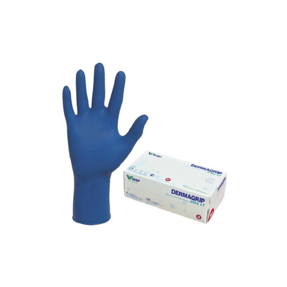 

Перчатки нитрил, пар в упаковке: 100, M, синий, Dermagrip Ultra D1102-27 (D1102-27), D1102-27