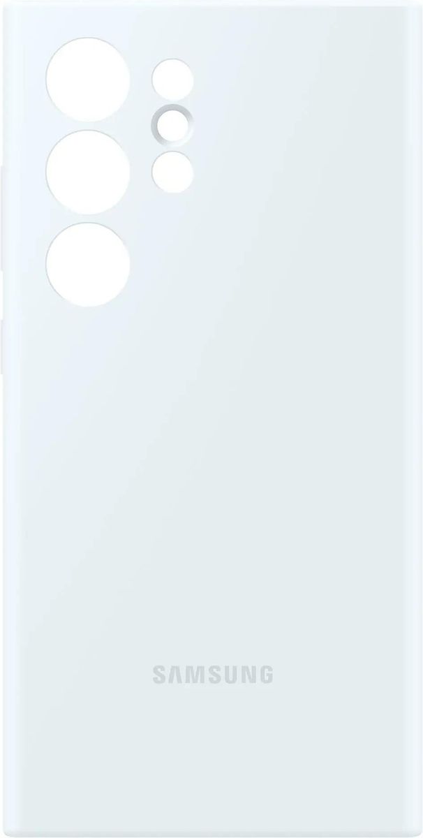 

Чехол-накладка Samsung Silicone Case для смартфона Samsung Galaxy S24 Ultra, силикон/микрофибра, белый (EF-PS928TWEGRU)