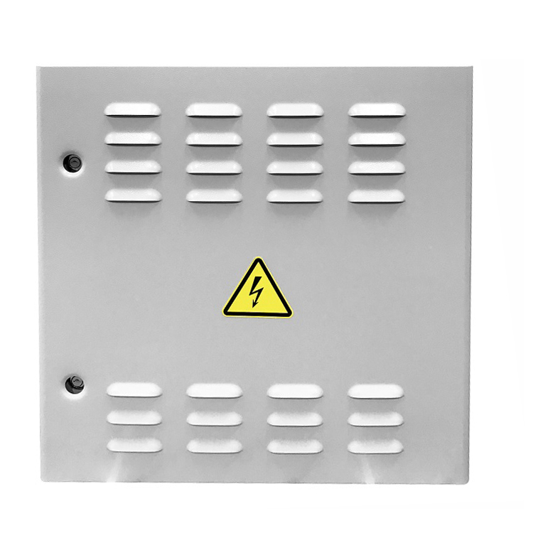 Шкаф уличный всепогодный настенный 9U 600x330 мм, перфорация, серый, в сборе, ЦМО ШТВ-Н ШТВ-Н-9.6.3-4ААА-Т1 (30130010001)
