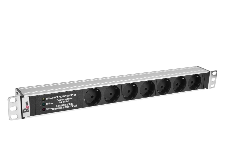 

Блок розеток (PDU) Rem R-10-7S-FI-440-Z, 1U, кол-во розеток:7 (7xЕвро), 10А, черный (30112226914), R-10-7S-FI-440-Z