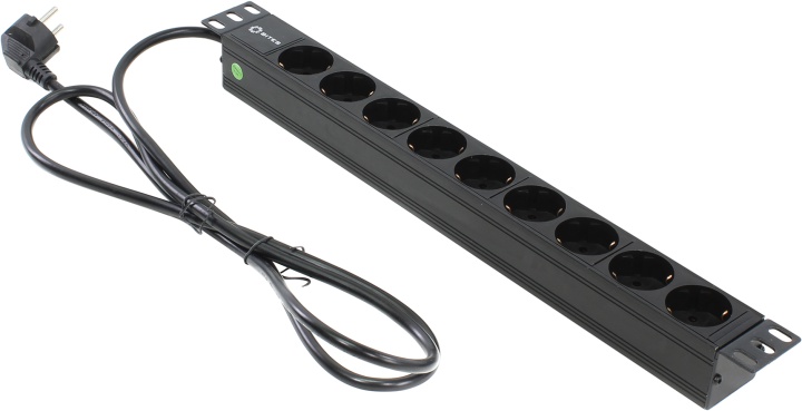 

Блок розеток (PDU) 5bites PDU919A-04, 1U, кол-во розеток:9 (9xЕвро), черный, PDU919A-04