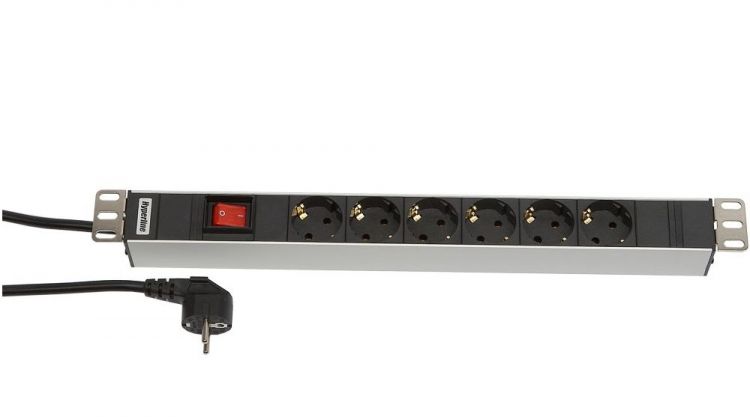 

Блок розеток (PDU) Hyperline SHT19-6SH-S-2.5EU, 1U, кол-во розеток:6 (6xЕвро), 16А, черный, SHT19-6SH-S-2.5EU