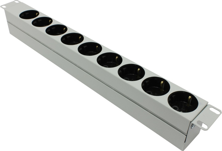 

Блок розеток (PDU) 1U, кол-во розеток: 9 (9xЕвро), 16А, серый, NT SOC 230.16A-9S-C20 G, SOC 230.16A-9S-C20 G