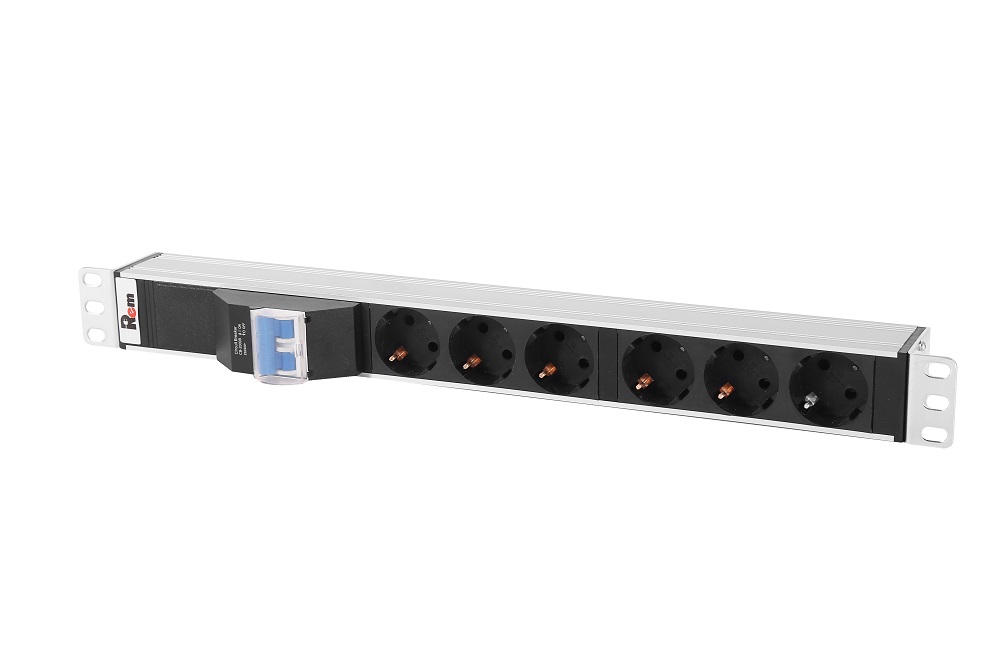 

Блок розеток (PDU) Rem R-32-6S-A-440-K, 1U, кол-во розеток:6 (6xЕвро), 32А, черный/серебристый (30112226300), R-32-6S-A-440-K