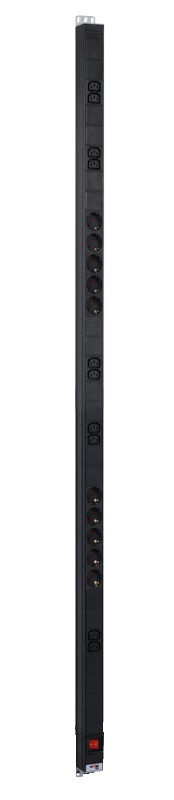 

Блок розеток (PDU) Rem R-16-10S-10C13-V-1420, 33U, кол-во розеток:20 (10xЕвро/10xC13), черный (30112224209), R-16-10S-10C13-V-1420