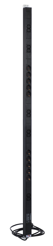 

Блок розеток (PDU) Rem R-16-10S-10C13-FI-1420-3, 33U, кол-во розеток:20 (10xЕвро/10xC13), черный, кабель питания 3 м (30112224205), R-16-10S-10C13-FI-1420-3