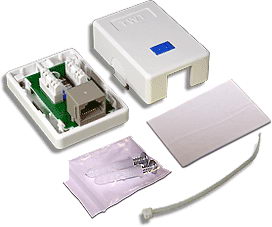 Розетка RJ-45 открытый монтаж, TWT