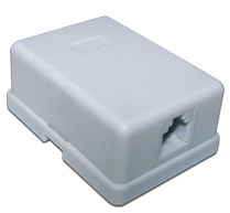 

Розетка RJ-12 открытый монтаж, экранированная, белый, TWT (TWT-SS1-12-WH)