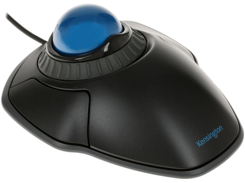 Трекбол проводная Kensington Orbit Scroll Ring Trackball, 500dpi, оптическая светодиодная, USB, черный (K72337EU)