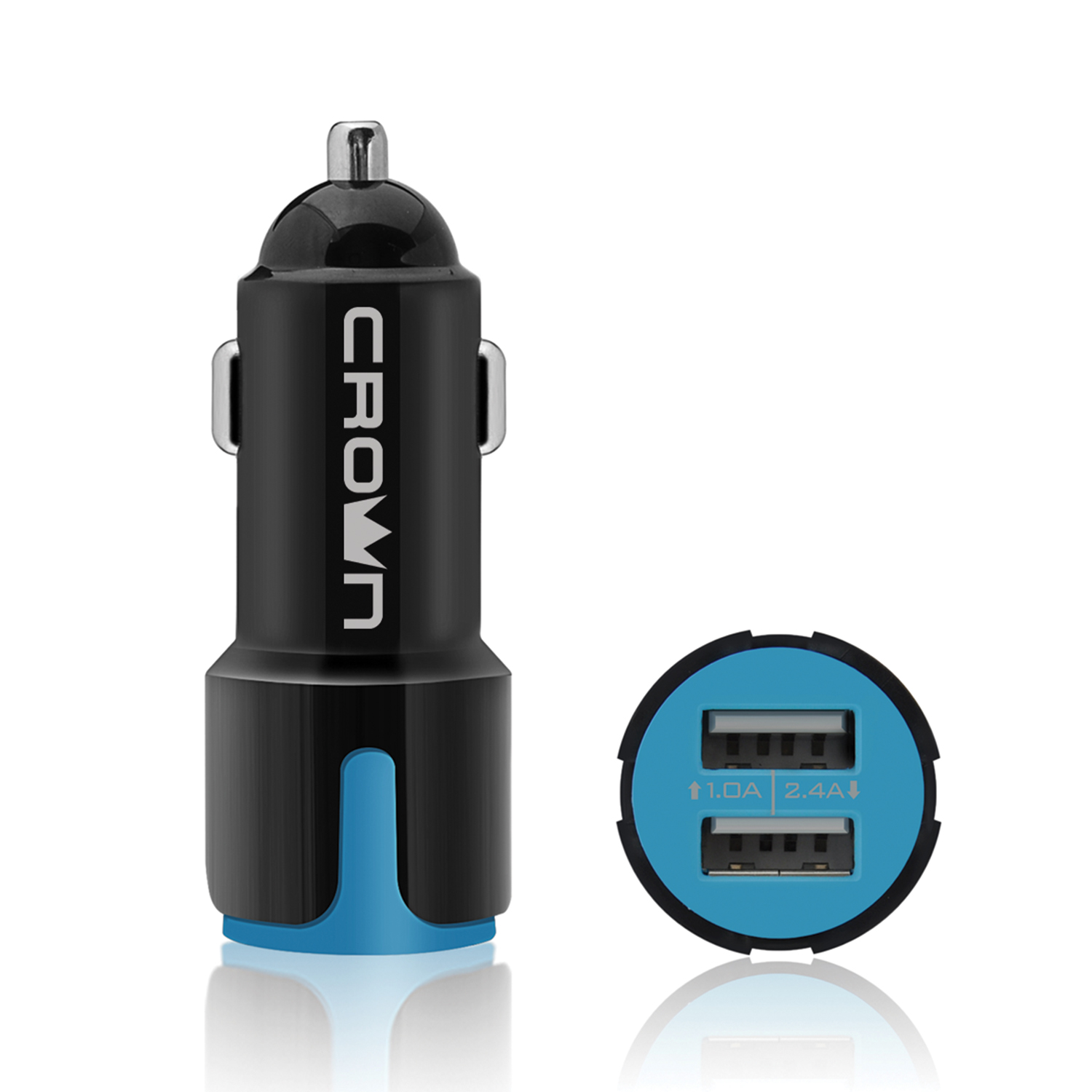 

Автомобильное зарядное устройство Crown CMCC-3021, 2USB, 2.4A, черный, CMCC-3021
