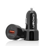

Автомобильное зарядное устройство Crown CMCC-3031F, 1USB, 3A, черный, CMCC-3031F