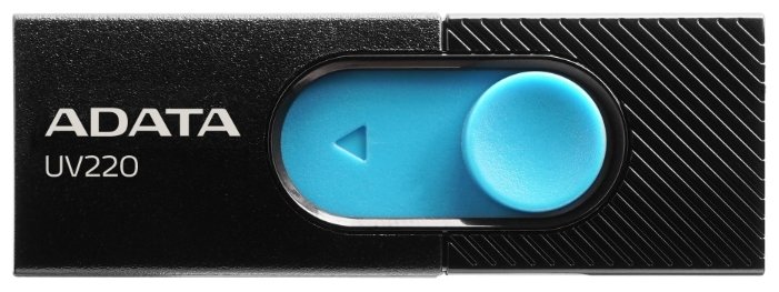 

Флешка 32Gb USB 2.0 ADATA UV220, черный/голубой (AUV220-32G-RBKBL), UV220