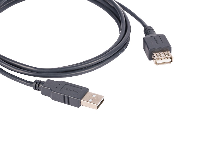 

Кабель-удлинитель USB(Am)-USB(Af), экранированный, 90 см, черный, Kramer C-USB/AAE-3 (96-02121003), C-USB/AAE-3