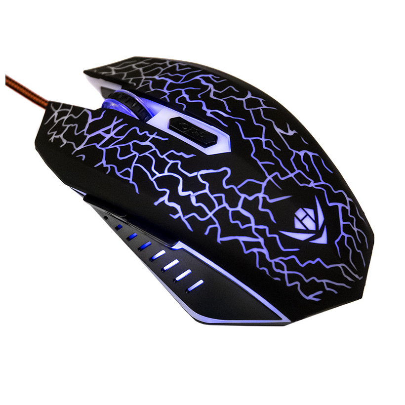 

Мышь проводная Nakatomi MOG-15U, 2400dpi, оптическая светодиодная, USB, черный (MOG-15U), MOG-15U