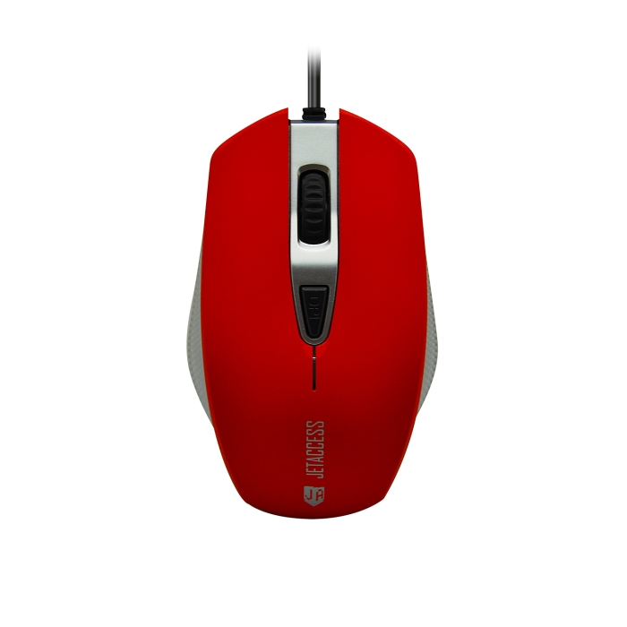 Мышь проводная Jet.A OM-U60 Red, 1600dpi, оптическая светодиодная, USB, красный (OM-U60 Red)