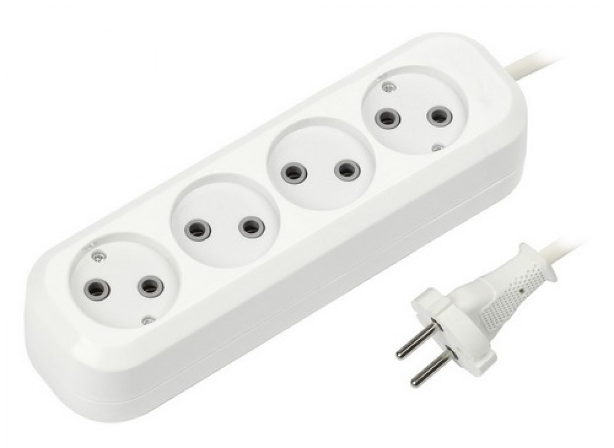

Удлинитель Smartbuy, 4-розетки, 2м, белый (SBE-10-4-02-N)
