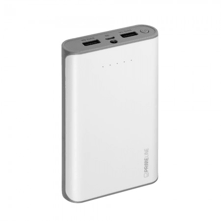 

Портативный аккумулятор (Powerbank) Deppa 3352, 12000mAh, 2xUSB, 2.5A, белый (3352), 3352