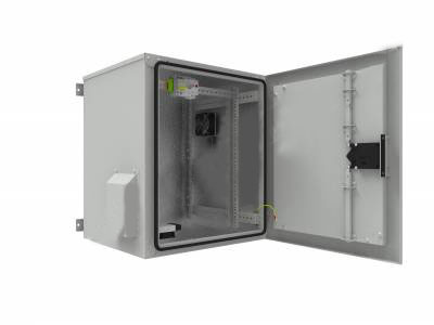Шкаф телекоммуникационный настенный 15U 730x630 мм, металл, серый, в сборе, SNR OWC SNR-OWC-156060-CHM
