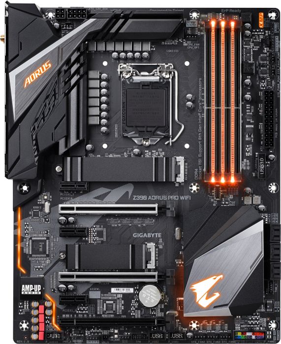 Материнская плата GIGABYTE Z390 AORUS PRO WIFI, Socket1151v2, Intel Z390, ATX
