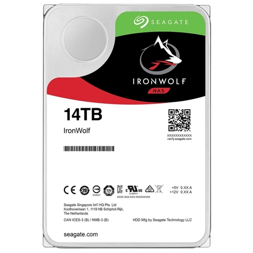 

Жесткий диск (HDD) Seagate 14Tb IronWolf, 3.5", 7200rpm, 256Mb, SATA3 (ST14000VN0008)