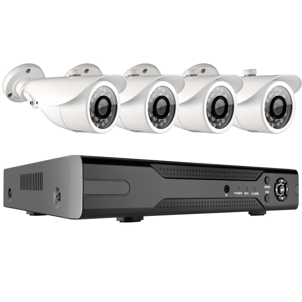 Комплект видеонаблюдения Ginzzu HK-443D, каналов 4, камер 4