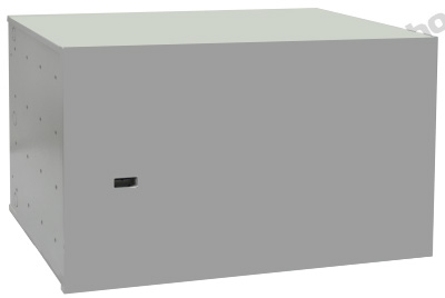 Шкаф телекоммуникационный настенный 530x300 мм, металл, серый, антивандальный, в сборе, SNR VPC SNR-VPC-305330-P