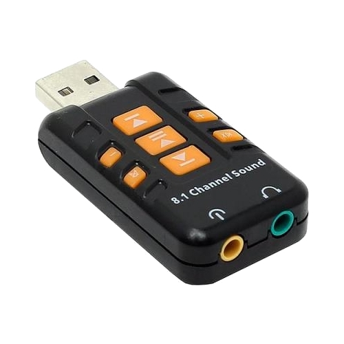 Звуковая карта внешняя 2.0 Orient AU-01PL USB (AU-01PL (Bl))