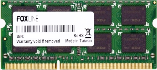 

Память DDR4 SODIMM 8Gb, 2400MHz, CL17, 1.2V Foxline (FL2400D4S17-8G), FL2400D4S17-8G