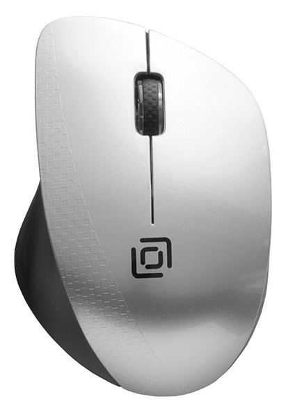 

Мышь беспроводная Oklick 695MW, 1000dpi, оптическая светодиодная, USB, черный/серебристый, 695MW