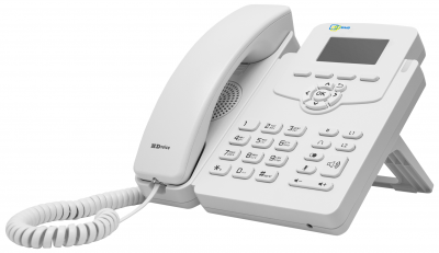 

VoIP-телефон SNR SNR-VP-52W-P, 2 SIP-аккаунта, монохромный дисплей, PoE, белый, SNR-VP-52W-P