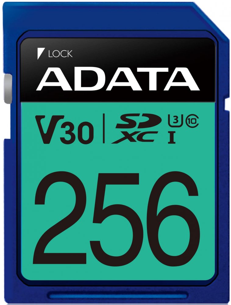 Карта памяти 256Gb SDXC ADATA Premier Pro Class 10 UHS-I U3 (ASDX256GUI3V30S-R)