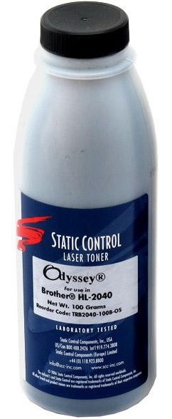 

Тонер Static Control TRB2040-100B-OS, флакон 100г, черный, совместимый, для Brother HL2040, TRB2040-100B-OS