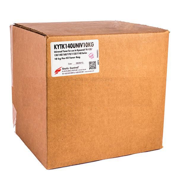 

Тонер Static Control KYTK140UNIV10KG, бутыль 10 кг, черный, совместимый для Kyocera FS1030/1100/1120/1300, KYTK140UNIV10KG