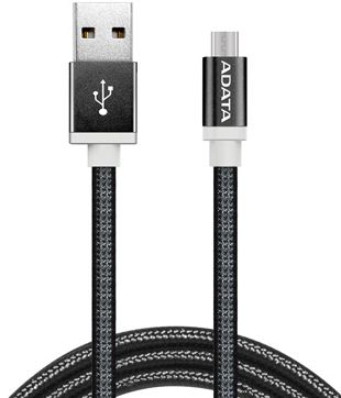 

Кабель MicroUSB-USB, ADATA, 2m, черный, тканевая оплетка (AMUCAL-200CMK-CBK)