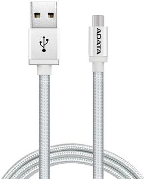 

Кабель MicroUSB-USB, ADATA, 2m, серебристый, тканевая оплетка (AMUCAL-200CMK-CSV)