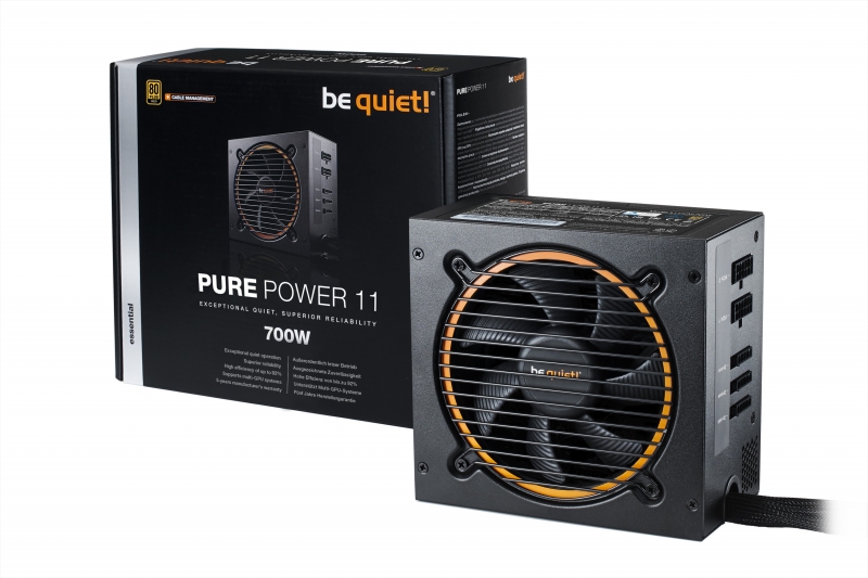 

Блок питания 700Вт ATX be quiet! PURE POWER 11-CM, 120 мм, 80 Plus Gold (BN299), PURE POWER 11-CM