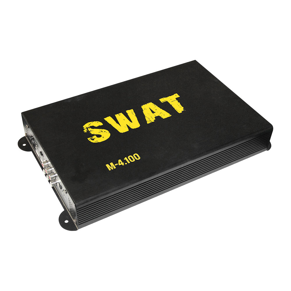 Автомобильный усилитель SWAT M-4.100, 100 Вт 4 Ом 2 Ом (SWAT M-4.100)