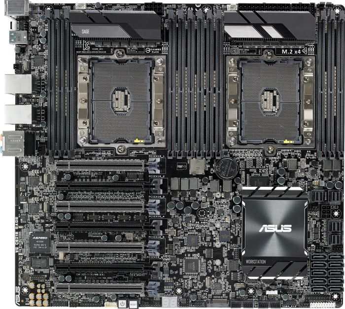 

Материнская плата ASUS WS C621E SAGE, 2xSocket3647, iC621, 12xDDR4, 7PCI-Ex16, 10SATA3 RAID 0/1/5/10, 7.1-ch, 2GLAN, 6xUSB 2.0, 8xUSB 3.1, E-ATX, Retail (90SW0020-M0EAY0), WS C621E SAGE