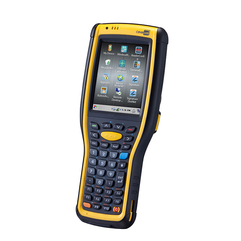 

Терминал сбора данных (ТСД) CipherLab 9730 Image, 2D, 1x1000MHz, 512Mb, 4Gb, WEH6.5.3, 3.5", 320x240, USB, Wi-Fi 802.11 a/b/g/n, bluetooth, 3600mAh (A973M3C2N3RS1), Черный/желтый, 9730