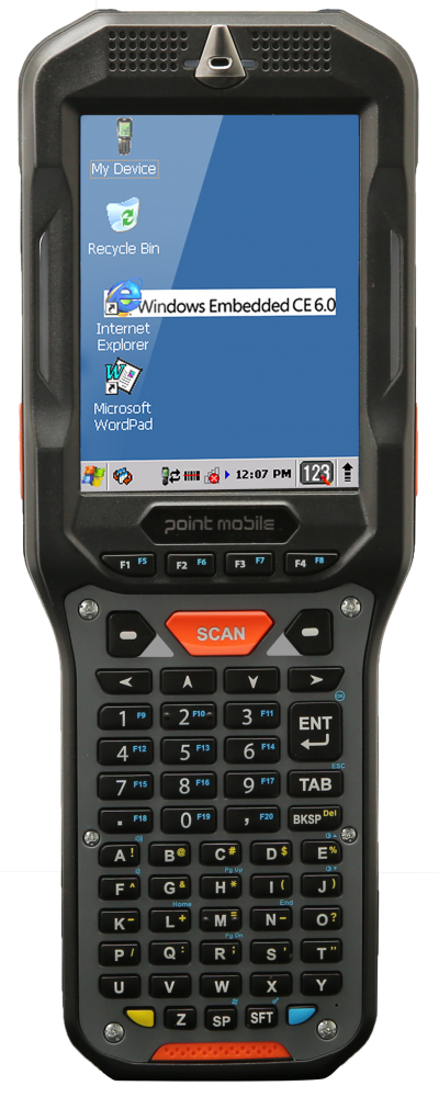 

Терминал сбора данных (ТСД) Point Mobile PM450 лазерный, 1D, 1x1 ГГц, 512Mb, 1Gb, Android 4.2, 3.5", 640x480, Cam, USB, Wi-Fi 802.11 a/b/g/n, BT, 3.12 А·ч (P450GPH6357E0C), Черный, PM450