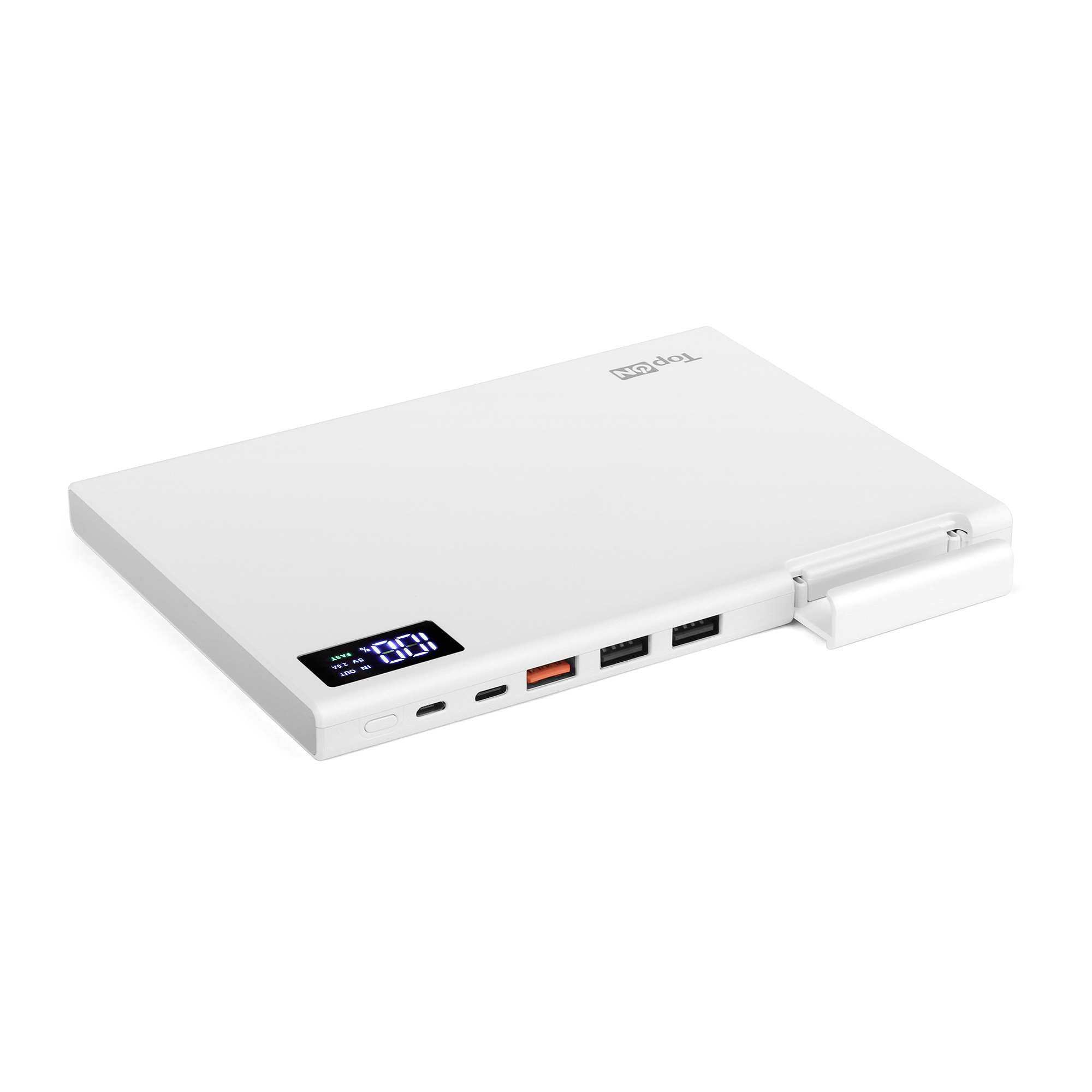 

Портативный аккумулятор (Powerbank) TopON TOP-MAX2, 30000 мА·ч, 4xUSB, 2.4А, Type-C, QC, белый (TOP-MAX2/W), TOP-MAX2