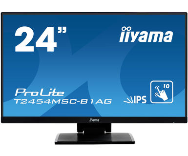 

Монитор 23.8" Iiyama T2454MSC-B1AG IPS, сенсорный, 1920x1080 (16:9), 250кд/м2, 4мс, VGA, HDMI, черный, T2454MSC-B1AG