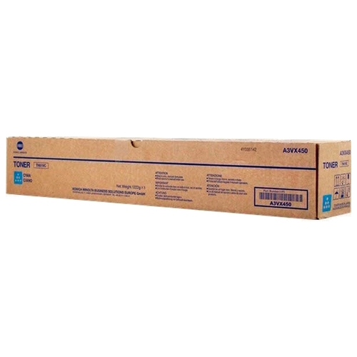 

Картридж лазерный Konica Minolta TN-619C/A3VX450, голубой, 78000 страниц, оригинальный для Konica Minolta C1060/C1070/C1070P, TN-619C