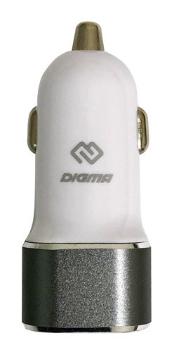

Автомобильное зарядное устройство Digma DGCC-1U-2.1A-WG, USB, 2.1А, белый, DGCC-1U-2.1A-WG