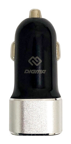 

Автомобильное зарядное устройство Digma DGCC-2U-3A-BS, 2xUSB, 3А, черный/серебристый, DGCC-2U-3A-BS