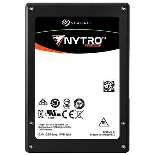 

Твердотельный накопитель (SSD) SEAGATE 3.84Tb Nytro, 2.5", SATA3 (XA3840LE10063), Черный