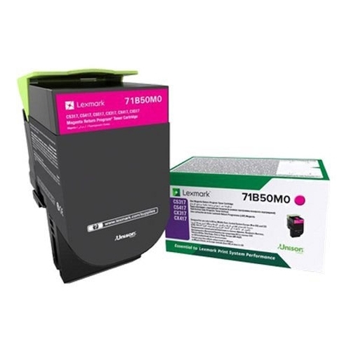 

Картридж лазерный Lexmark 71B50M0/71B50M0, пурпурный, 2300 страниц, оригинальный для Lexmark CS317dn, CS417dn, CS517de, CX317dn, CX417dn, CX517de, 71B50M0