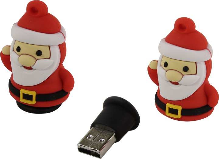 

Флешка 32Gb USB 2.0 SmartBuy Santa-S, белый/красный (SB32GBSantaS), Santa-S