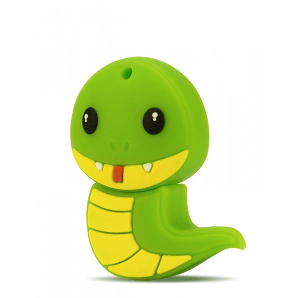 

Флешка 4Gb USB 2.0 Mirex SNAKE, зеленый (13600-KIDSNG04), SNAKE